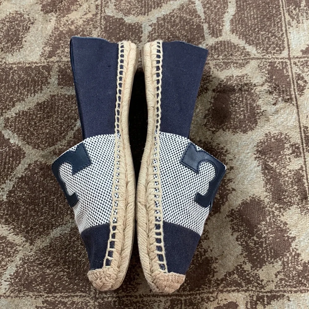 Tory Burch Logo Veranda Espadrilles Flats